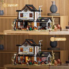 Lumibricks Authentic western diorama highlights rugged frontier atmosphere.