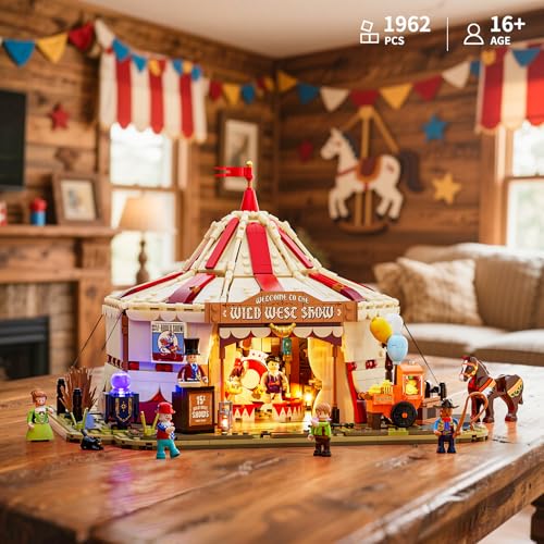 Lumibricks carnival stalls exterior with vibrant colors for display ideas