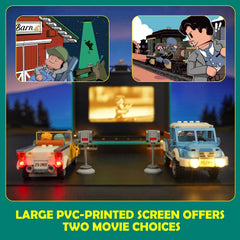 Lumibricks City Drive-in popcorn maker brings authentic drive-in snack vibes.