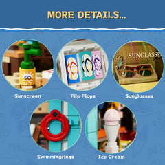 Lumibricks Coastline figures enrich play with diverse roles and interactions.