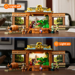 Lumibricks Medieval Troupe Stage modular setup for touring or fixed performances