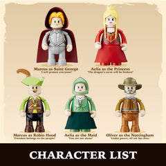 Lumibricks Medieval Troupe Torch Effects add dramatic highlights for focus