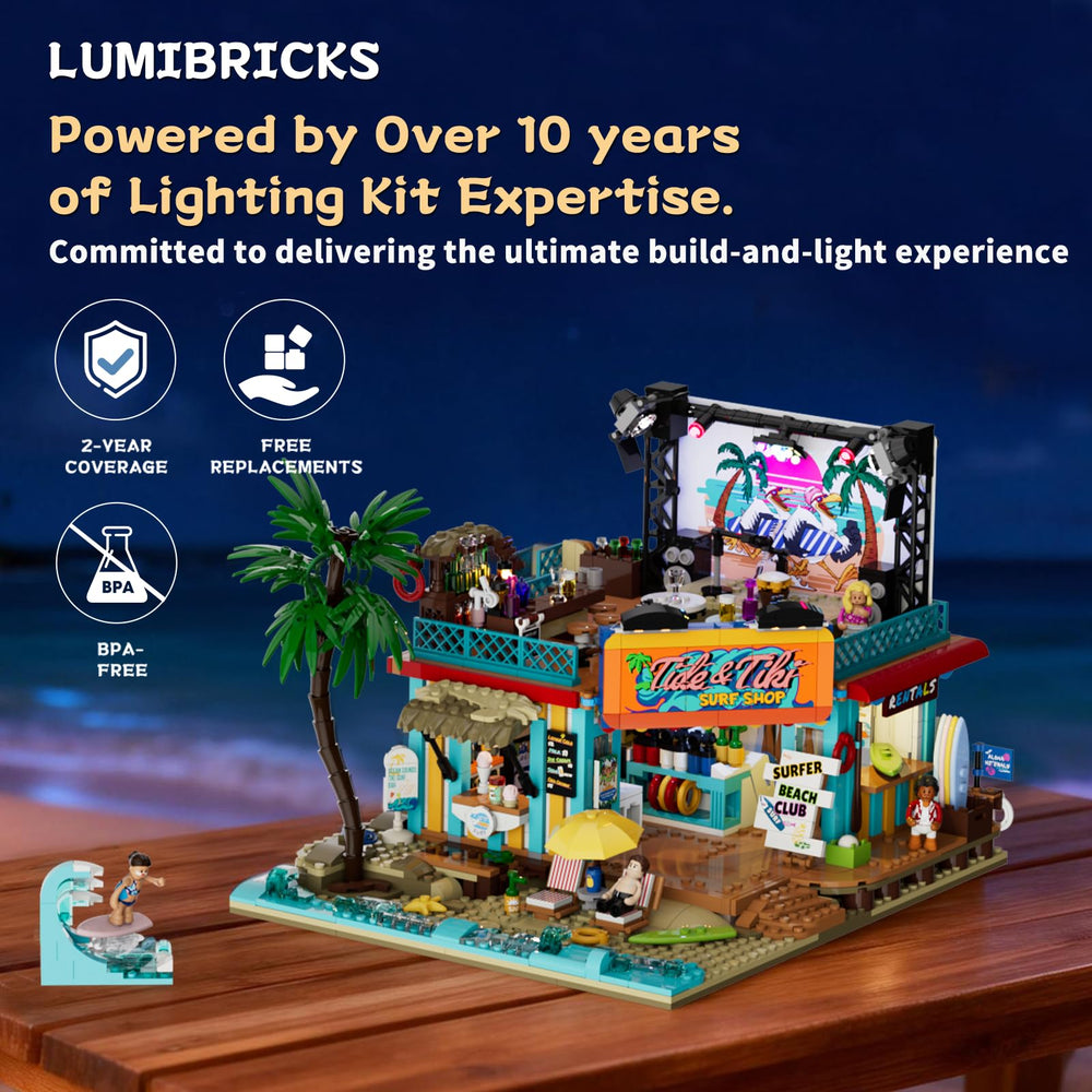 Lumibricks retro back panel design adds distinctive personality.
