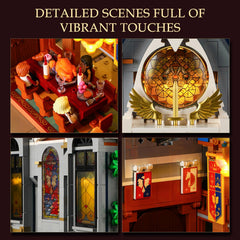 Lumibricks royal dais and noble gallery add regal focal points for display.