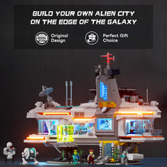 Lumibricks Space Bounty Hub rooftop diorama adds drama to creative builds.
