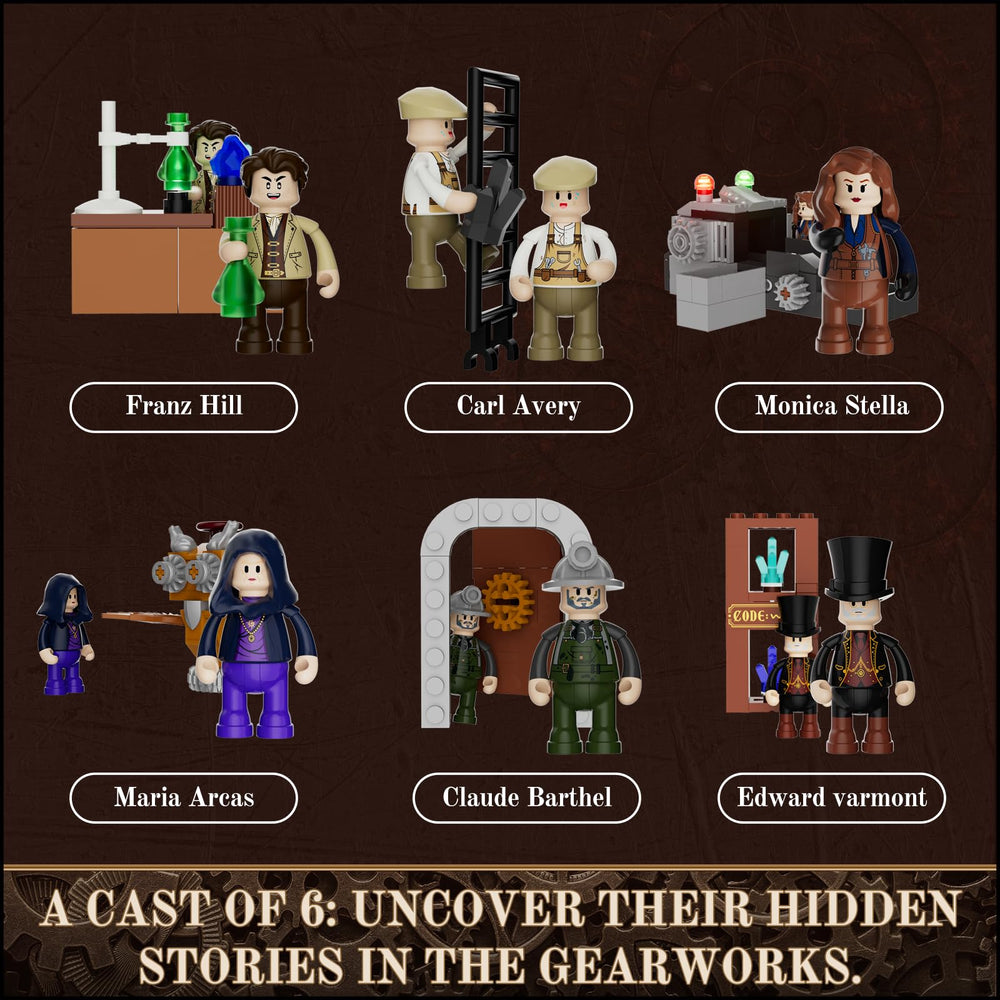 Lumibricks Steampunk Ore Factory railway extension for expandable layouts.