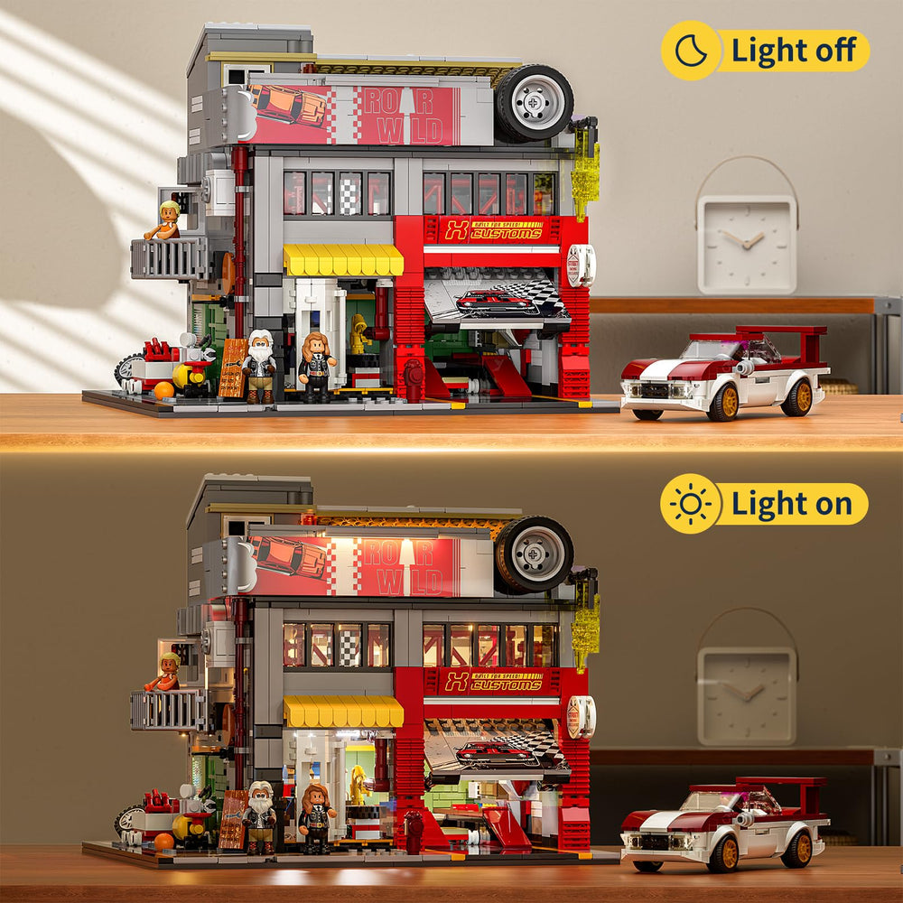 Lumibricks Street MOD Included car, ready for customization and display.