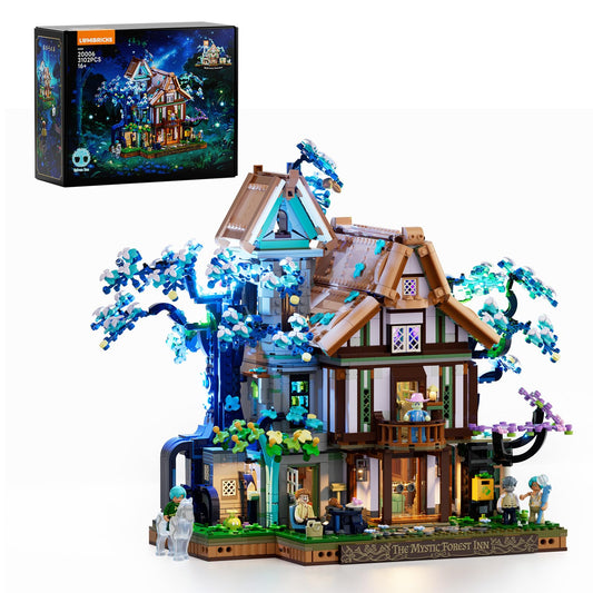 Lumibricks Sylvan-Inn treehouse exterior for display and storytelling ambiance.