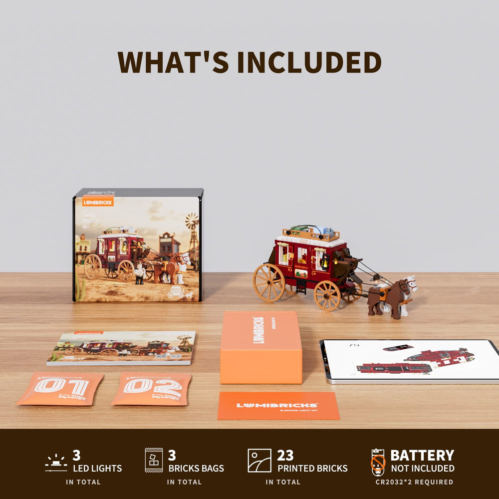Lumibricks Display-ready diorama enhances shelf presence and collectibility.