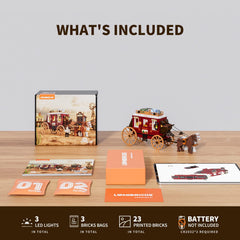 Lumibricks Display-ready diorama enhances shelf presence and collectibility.