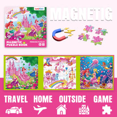 Lumikidz travel-friendly book-style case keeps pieces organized on trips.
