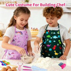 Lumiparty wooden rolling pin, whisk, and spoons for hands-on mixing fun