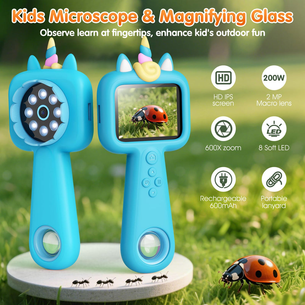 Lumiscp pocket microscope storing up to 200 photos for quick sharing