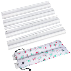 LUMIVIA Mahjong Racks with Pushers showcase sturdy wooden construction for durable play