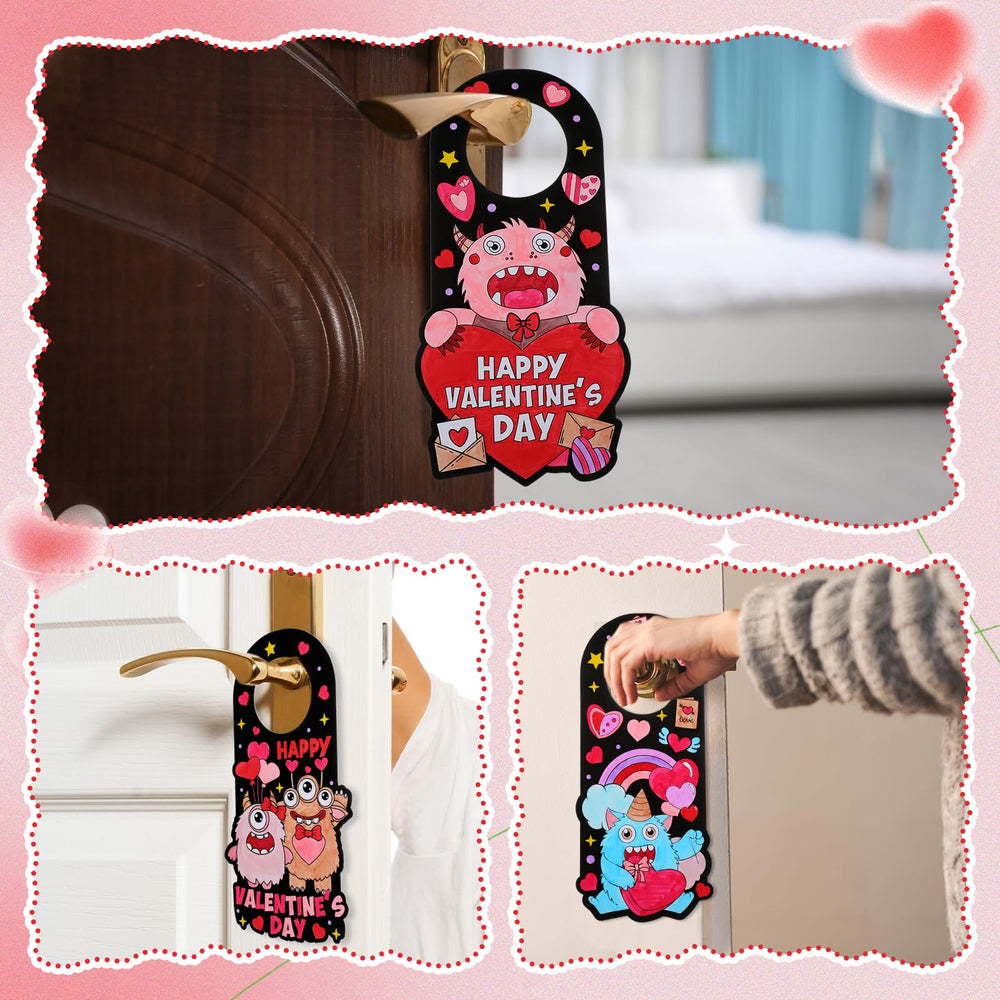 Lunmon DIY door sign set supports coloring fun and personalized messages for friends