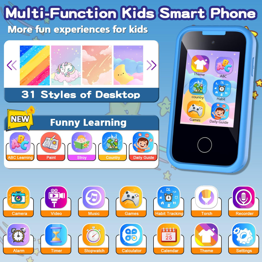 Luoba Kids Phone front camera for playful selfies and quick videos.
