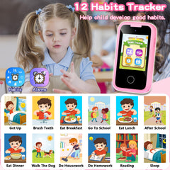 Luoba Kids Phone lanyard supports secure carrying during activities.