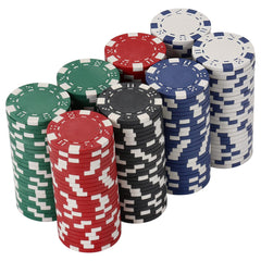 LUOBAO black poker chip close-up designed for serious casino-style play