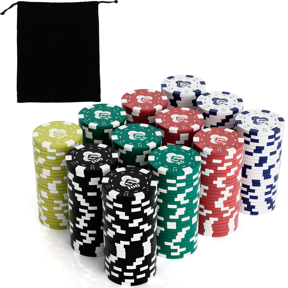 LUOBAO green poker chip close-up with vibrant feel for game nights