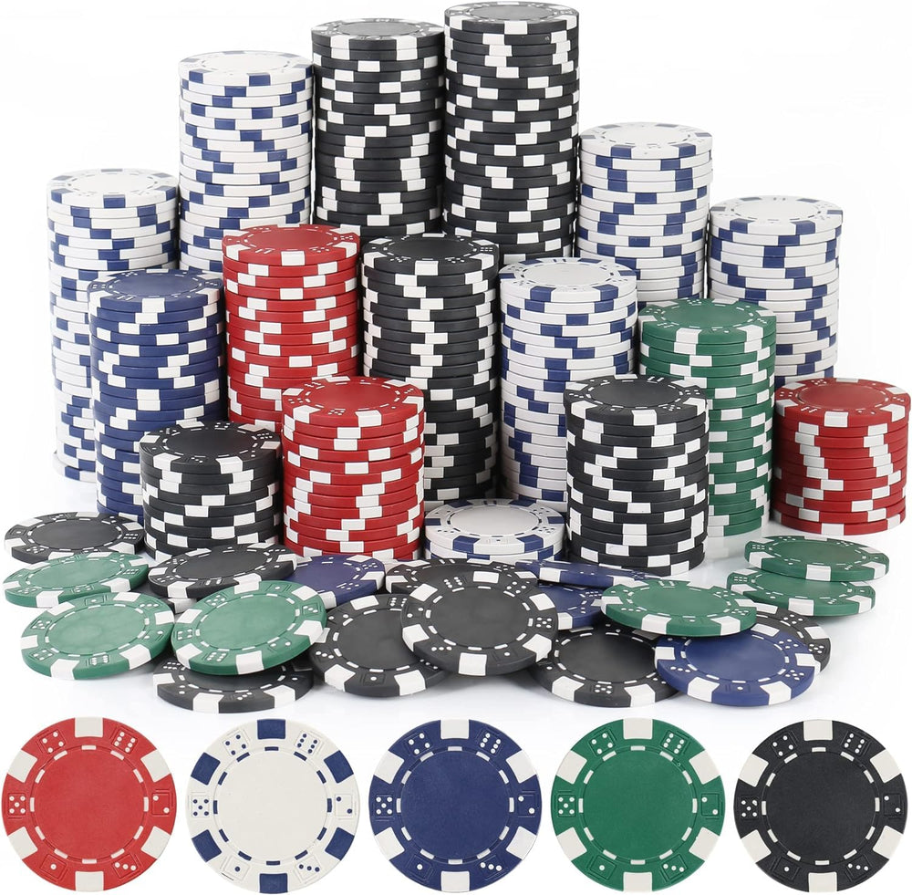 LUOBAO 11.5g poker chip with balanced weight for authentic casino feel at home