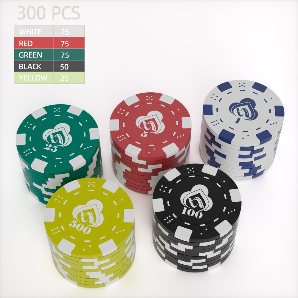 LUOBAO red poker chip close-up emphasizes table visibility