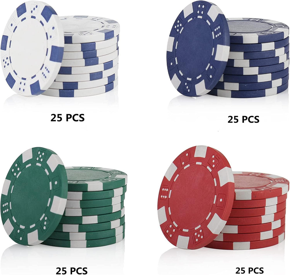 LUOBAO 39mm chips provide balanced weight for smooth dealing.