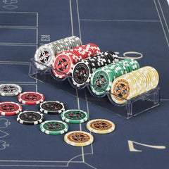 LUOBAO poker-night tray keeps chips visible during casual family games.