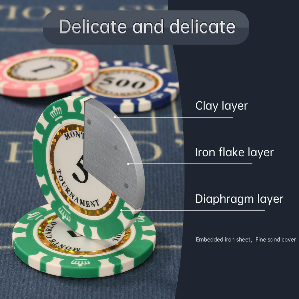 LUOBAO high-quality clay poker chip with premium feel