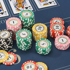 LUOBAO tournament-friendly chips designed for durability