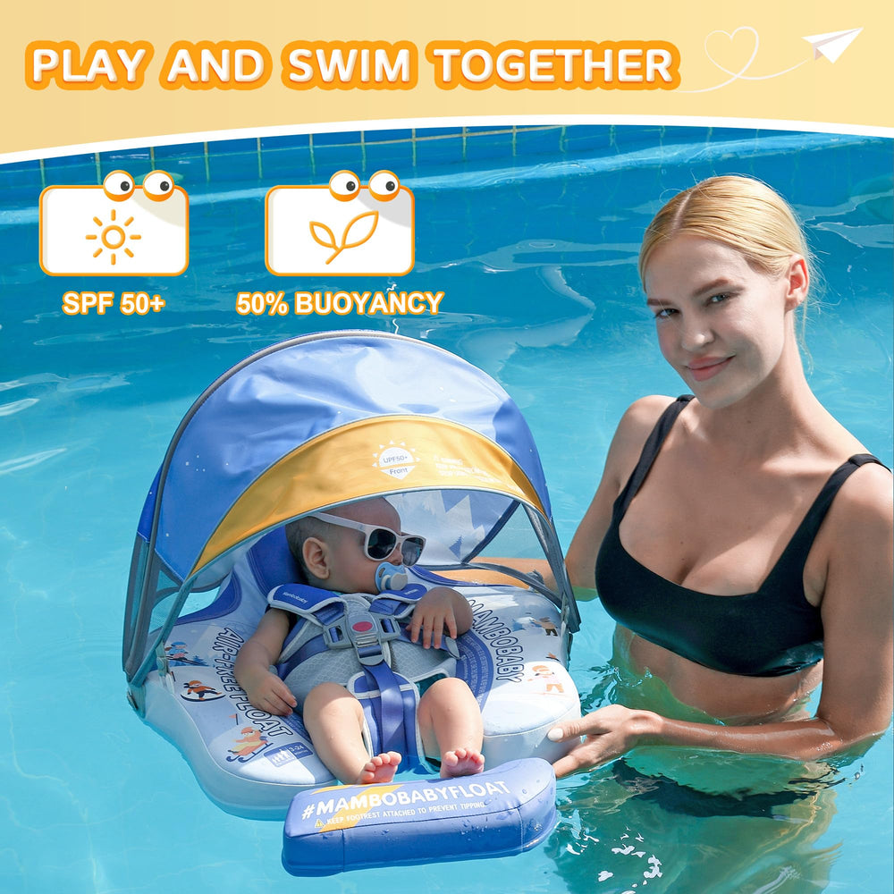 Lurui infant pool float in soft skin-friendly leather for gentle skin contact and comfort.