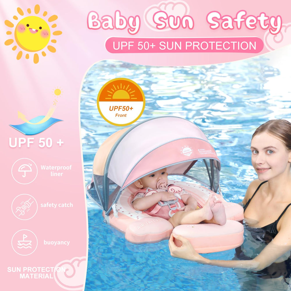 Lurui Mambobaby removable canopy shields skin while relaxing in shade