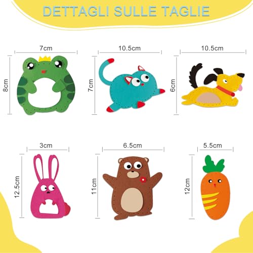 LURVUO doll sewing kit soft felt materials for safe tactile crafting play.