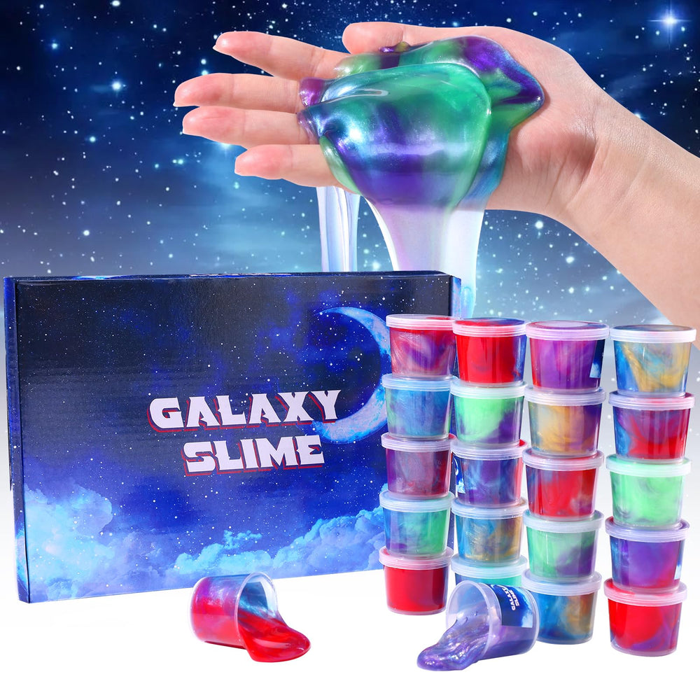 Luskidol Galaxy Slime color assortment ideal for stocking stuffers