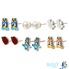LUV HER Bluey fishhook earrings offer secure fit for active days.