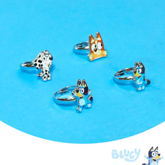 Luv Her Bluey metal charms close-up showing durable character charms