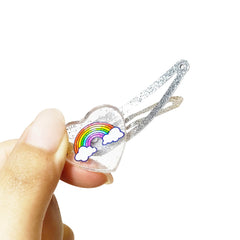 LUV HER XOMG POP snap clips closeup with secure clasps for durable dress-up accessories.