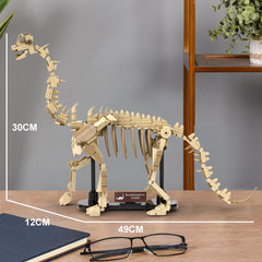 LUXEBLOCKS Brontosaurus with articulated joints for dynamic posing.