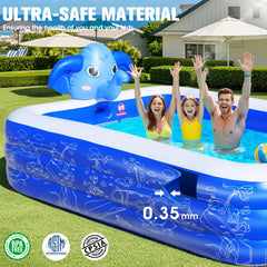 LuxPool reinforced PVC four-layer design delivers durable, fade-resistant performance under sun.