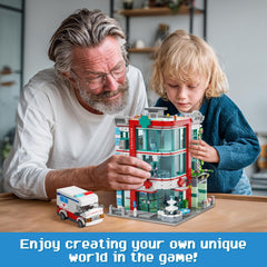 LuxRebuty City Hospital assembly stage enables step-by-step building fun.