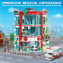 LuxRebuty City Hospital outpatient area detail enhances display realism and collector showcases.