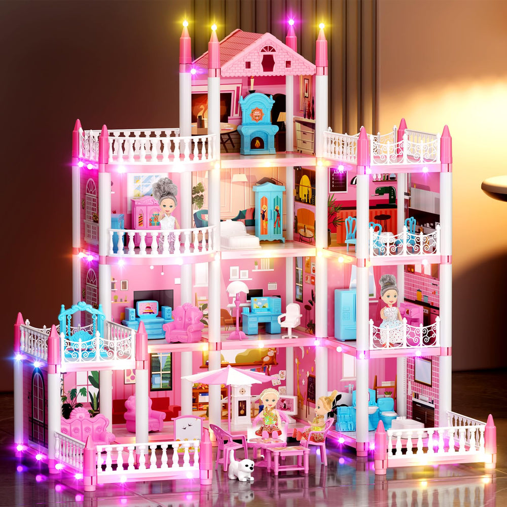 LUYE 4 Stories Doll House dining room open layout for sharing meals and stories