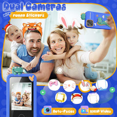 Luyiilo Kids Smart Phone Toy dual camera setup for photos and selfies