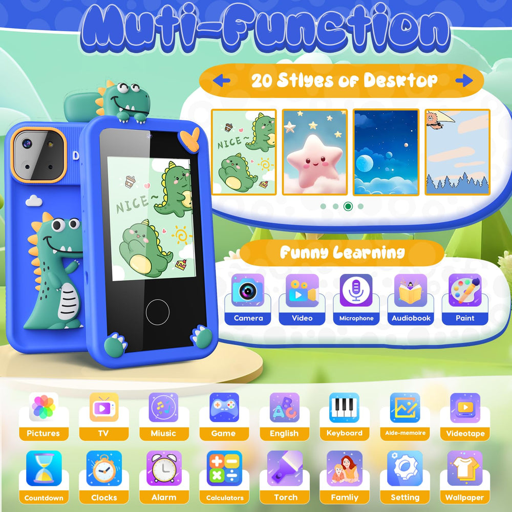 Luyiilo Kids Smart Phone Toy touchscreen closeup for easy navigation