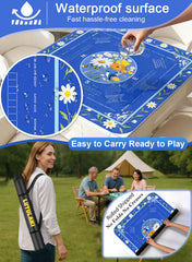 LUYULAKI floral mats with printed rules aiding beginners