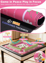 LUYULAKI rose pink mat 3mm cushioned surface for quieter play