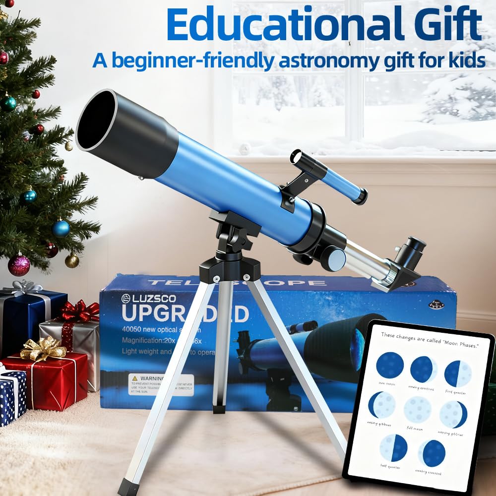 Luzsco 2 eyepieces enable varied magnifications for better views.