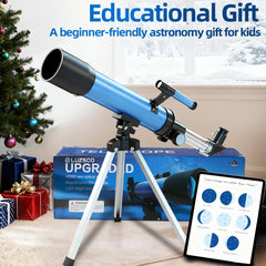 Luzsco 2 eyepieces enable varied magnifications for better views.