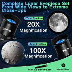 Luzsco Kids Telescope reveals planets clearly for young explorers.
