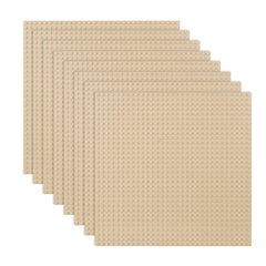 LVHERO Classic Baseplates 10x10 Sand eight-pack for versatile, compatible builds