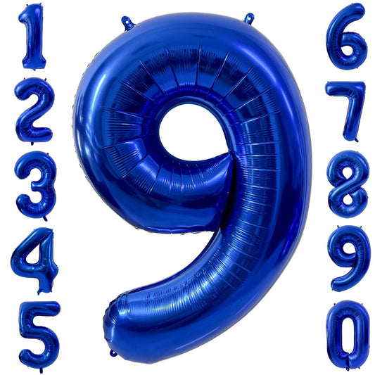 LVMOQIQIU 40-inch navy blue foil number 9 balloon for bold photo backdrops.